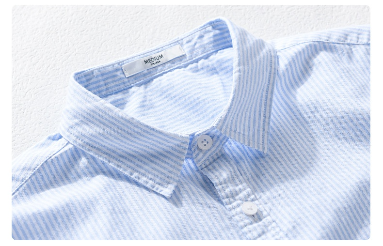 Striped Shores Short Sleeve Button Up