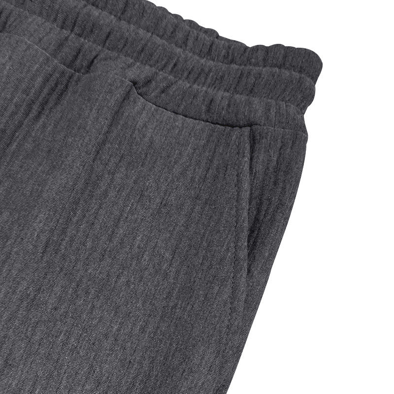 Casual Ribbed Drawstring Lounge Pants