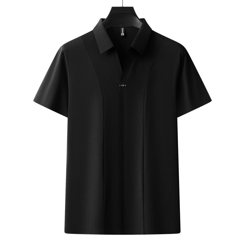 Buttonless Polo Shirt