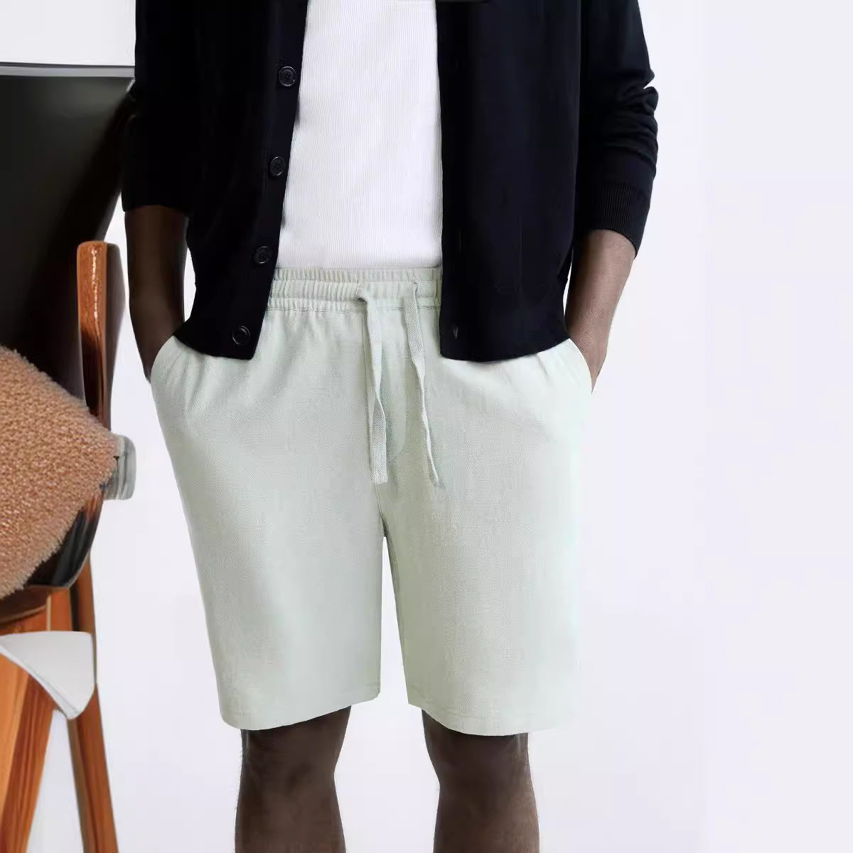 Coastal Comfort Linen Shorts