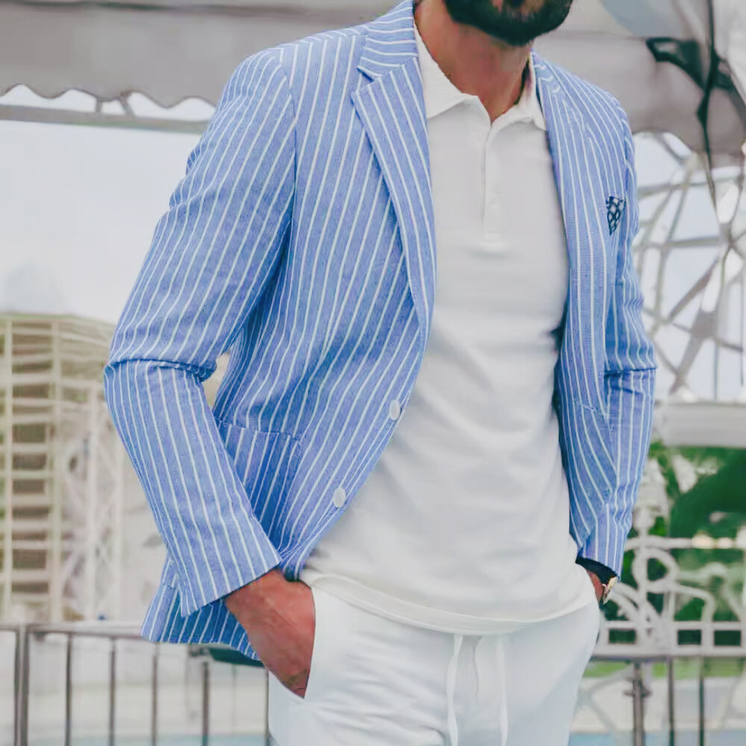 Coastal Linen Suit Jacket