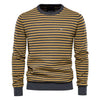 Arctic Breeze Striped Cotton Sweater