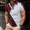 Geometric Short Sleeved Polo Shirt