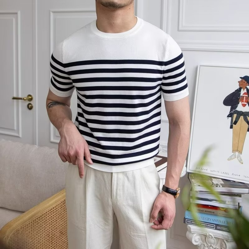 Kennedy Striped Knit Pullover