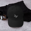 White Embroidered Logo Baseball Hat