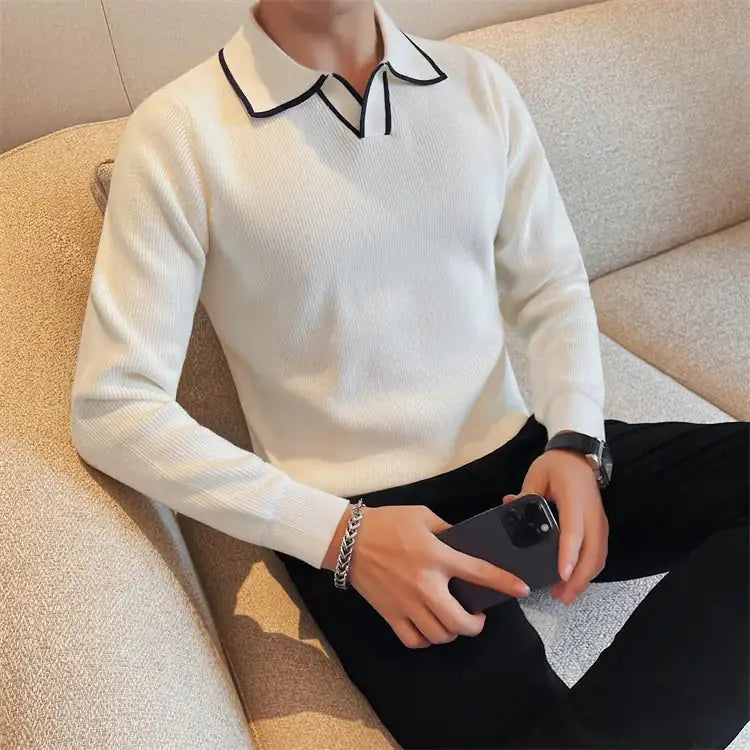 Old Money Collared Pullover