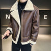 Timeless Leather Fleece-Lined Jacket