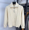 Nordic Knit Collared Quarter Zip Sweater