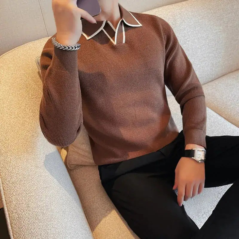 Old Money Collared Pullover