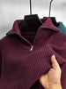 Waffle Weave Quarter Zip Pullover