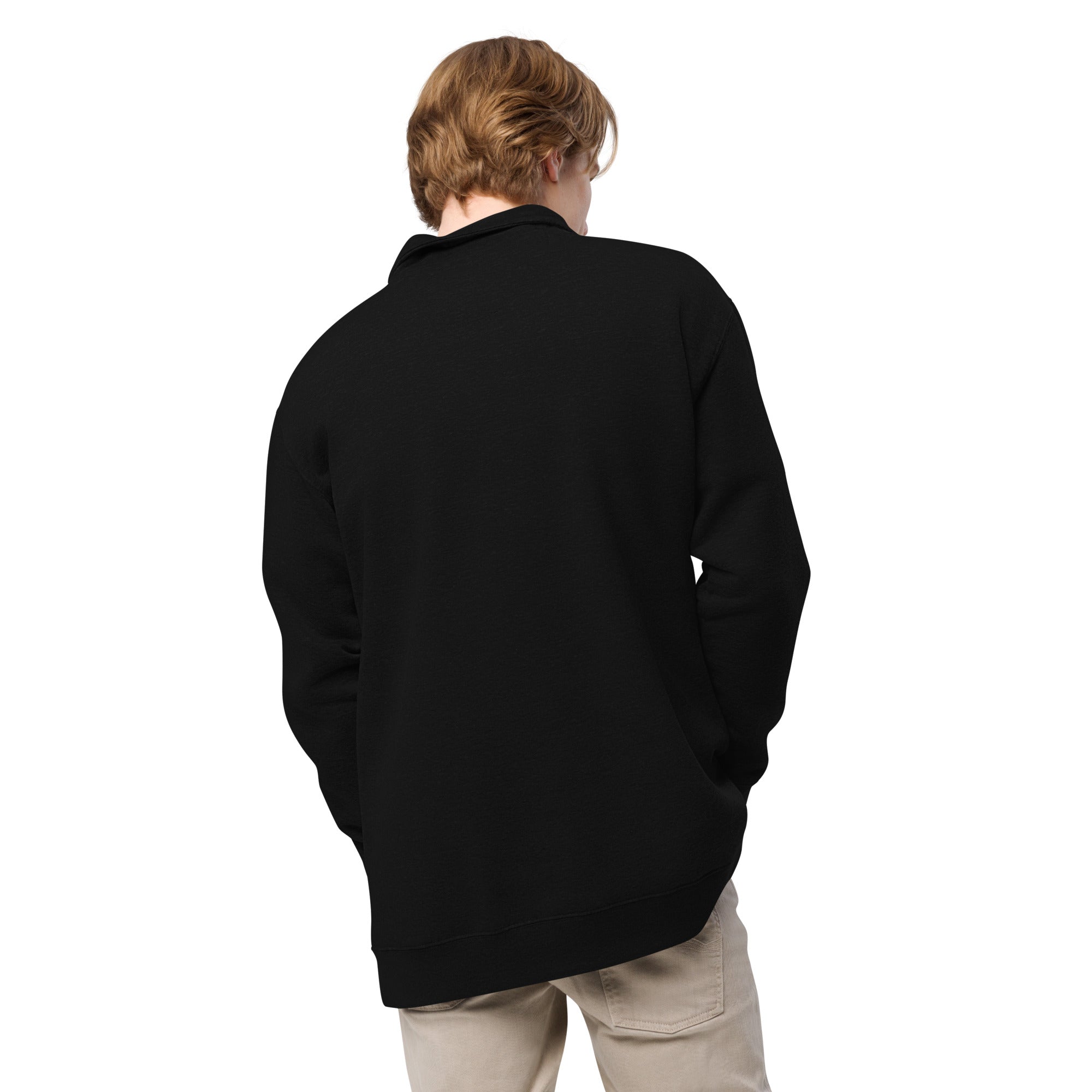 Quarter Zip Embroidered Fleece Pullover