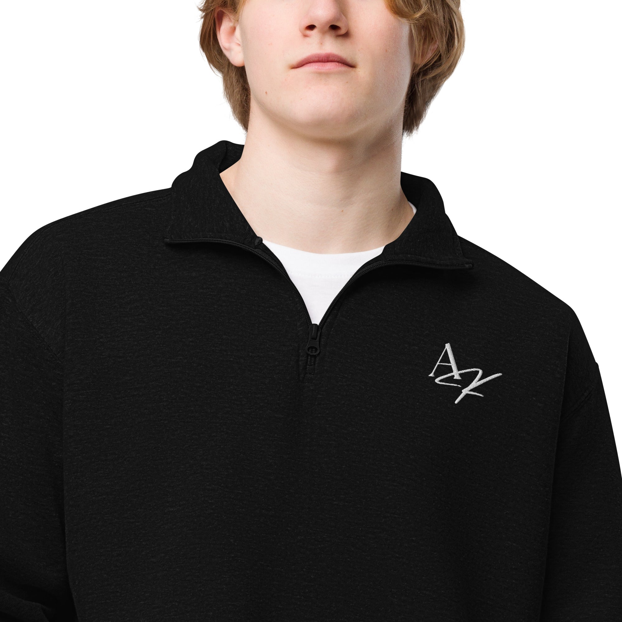 Quarter Zip Embroidered Fleece Pullover